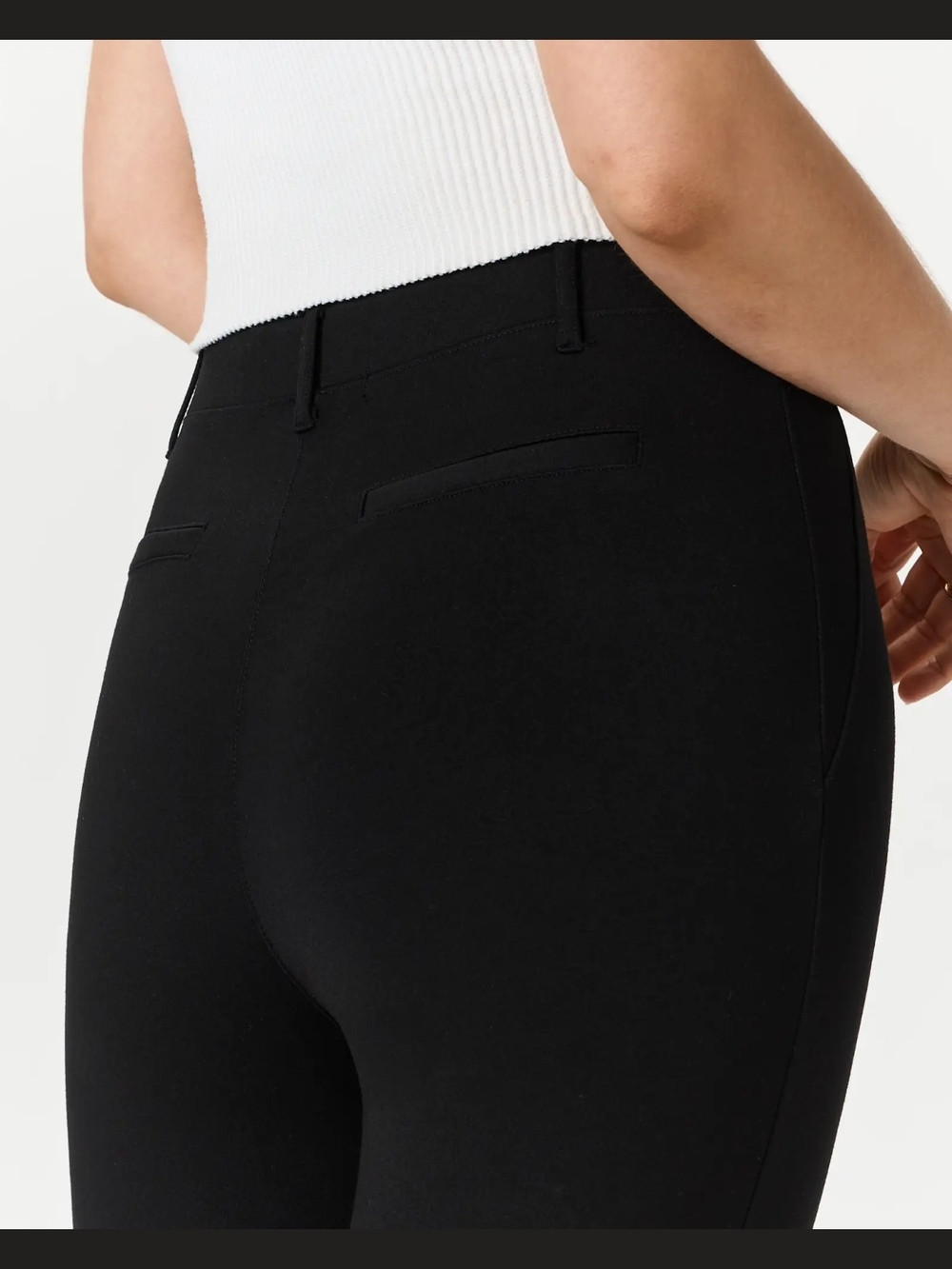 Ultra-Stretch Ponte Bootcut Black Pants Quince - Women's Size Large NWT